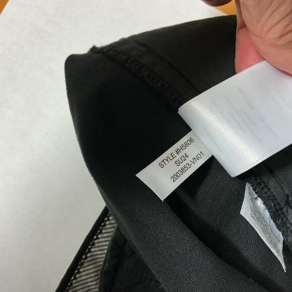 J. Crew 4" Stretch Chino Black Shorts Plus Size 14 NWT - Picture 6 of 6